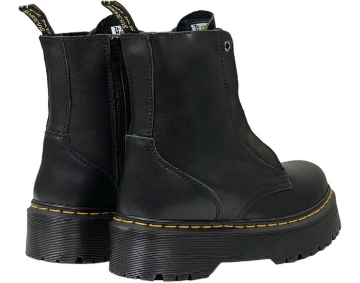 Dr Martens Sinclair Milled Smooth Leather Platform Black