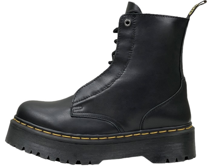Dr Martens Sinclair Milled Smooth Leather Platform Black