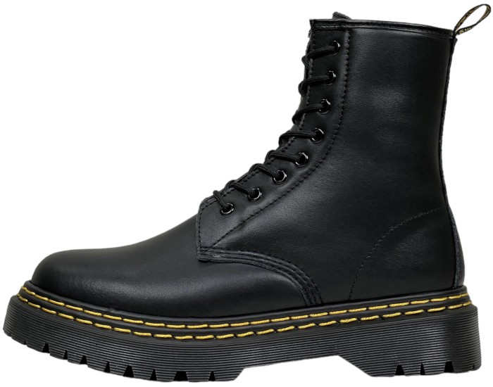 Dr Martens 1460 Black Smooth Double Stitch с мехом