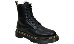Dr Martens 1460 Black Smooth Double Stitch с мехом