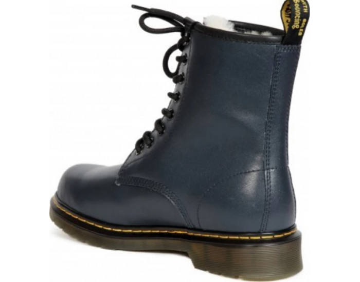 Dr.Martens 1460 Dark Blue Smooth Fleece с мехом