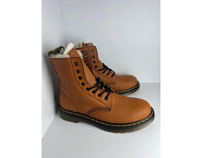 DR. MARTENS 1460 Brown Black С Мехом