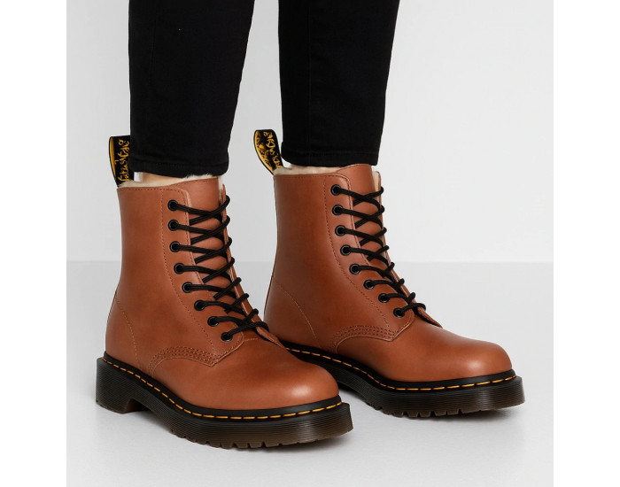 DR. MARTENS 1460 Brown Black С Мехом
