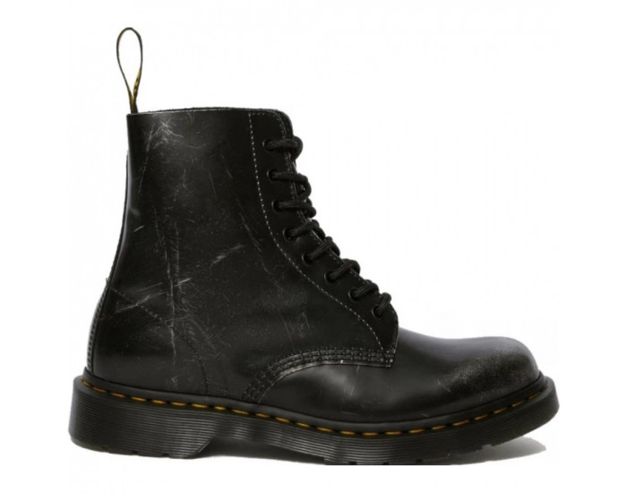 Dr Martens 1460 Pascal Metallic Silver Italian Brush Off