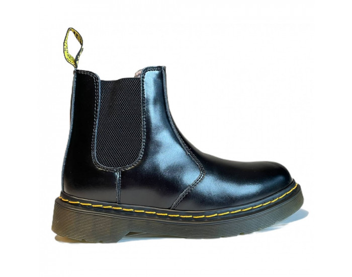 Dr.Martens Chelsea Leonore Черные с мехом