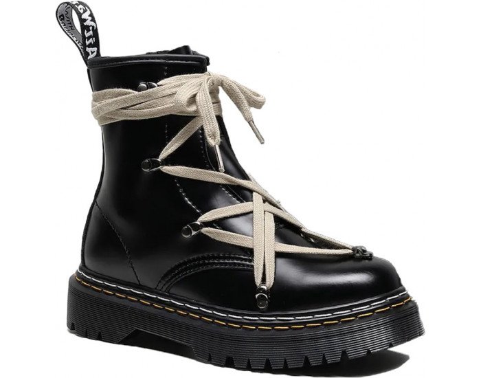 Dr Martens Rick Owens 1460 Pentagram Boots Double Stitching