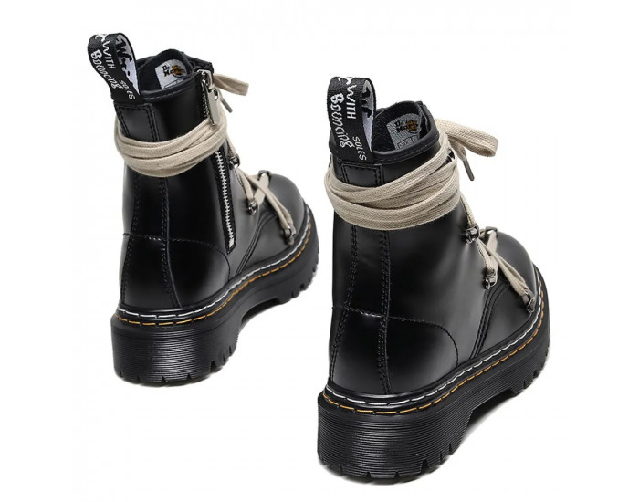 Dr Martens Rick Owens 1460 Pentagram Boots Double Stitching