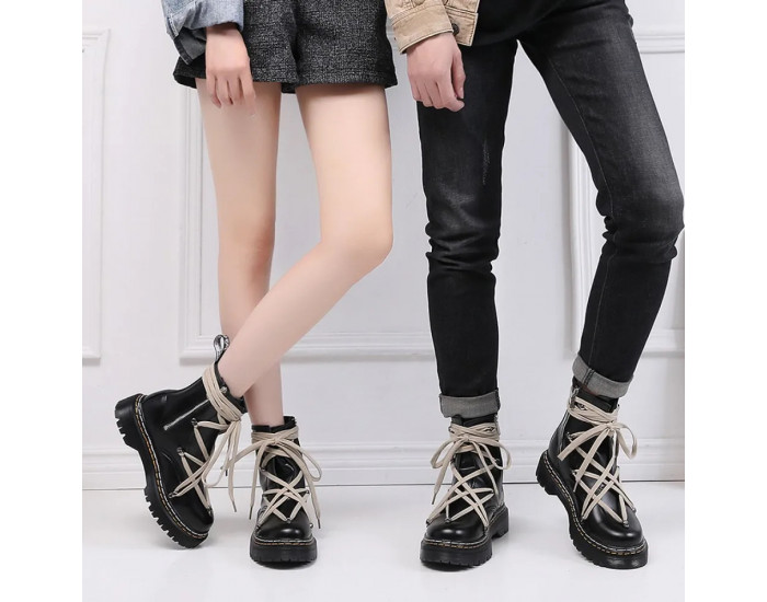 Dr Martens Rick Owens 1460 Pentagram Boots Double Stitching