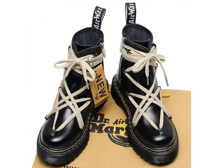 Dr Martens Rick Owens 1460 Pentagram Boots Double Stitching