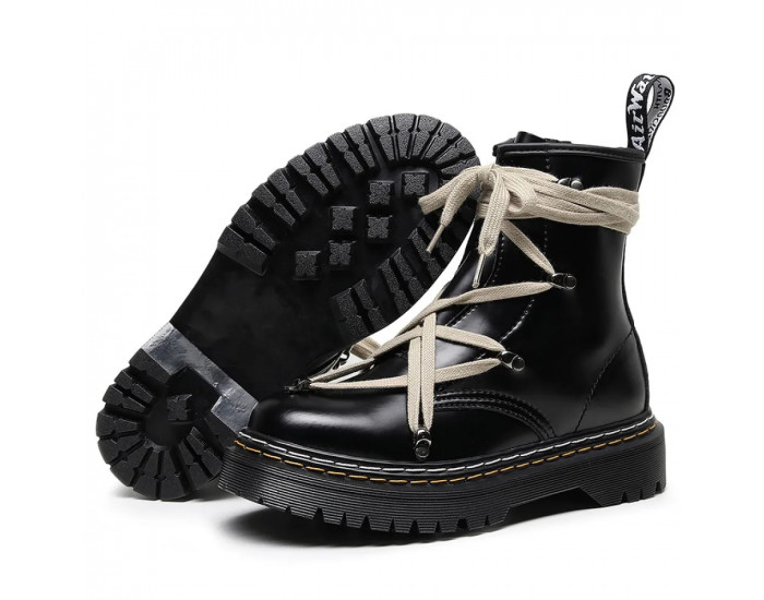 Dr Martens Rick Owens 1460 Pentagram Boots Double Stitching