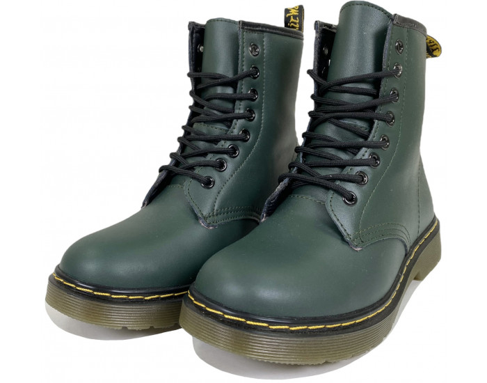 Dr Martens 1460 Green Smooth с Мехом