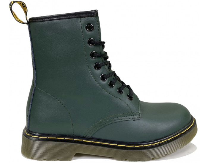 Dr Martens 1460 Green Smooth с Мехом