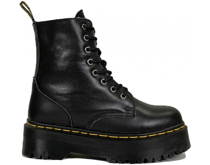Dr Martens 1460 Jadon Black Chunky Heel с мехом