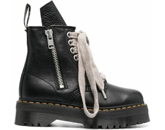 Dr Martens x Rick Owens Strobe 1460 Quad Sole Jumbo Lace Black