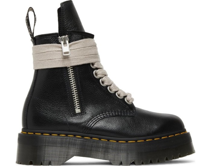 Dr Martens x Rick Owens Strobe 1460 Quad Sole Jumbo Lace Black