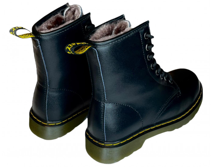 Dr Martens 1460 Smooth Black с Мехом