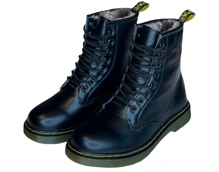 Dr Martens 1460 Smooth Black с Мехом