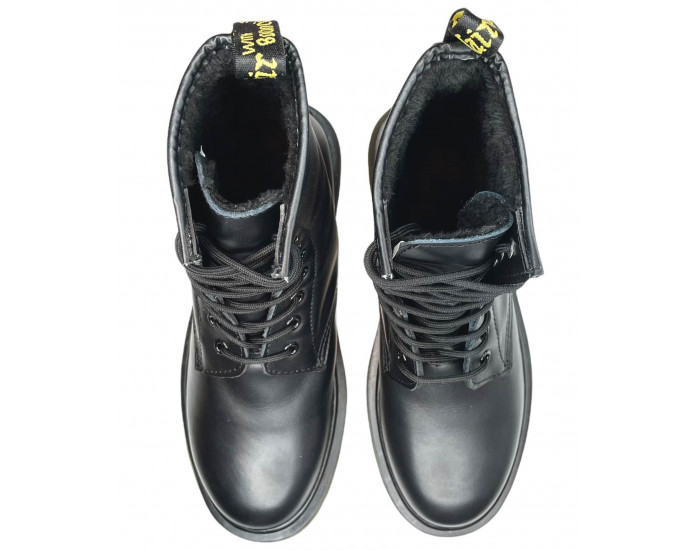 Dr. Martens 1460 Smooth с Черным мехом