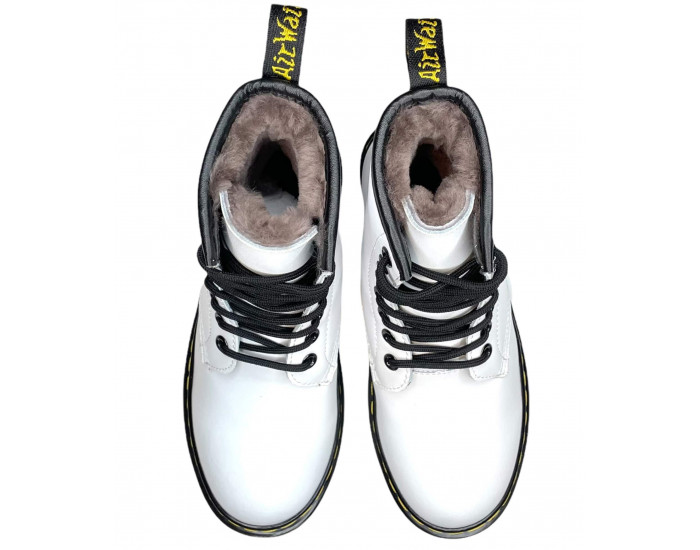 Dr Martens 1460 White Smooth с Мехом