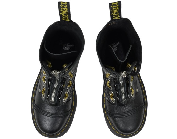 Dr Martens 1490 Sinclair Combs Leather Platform Black