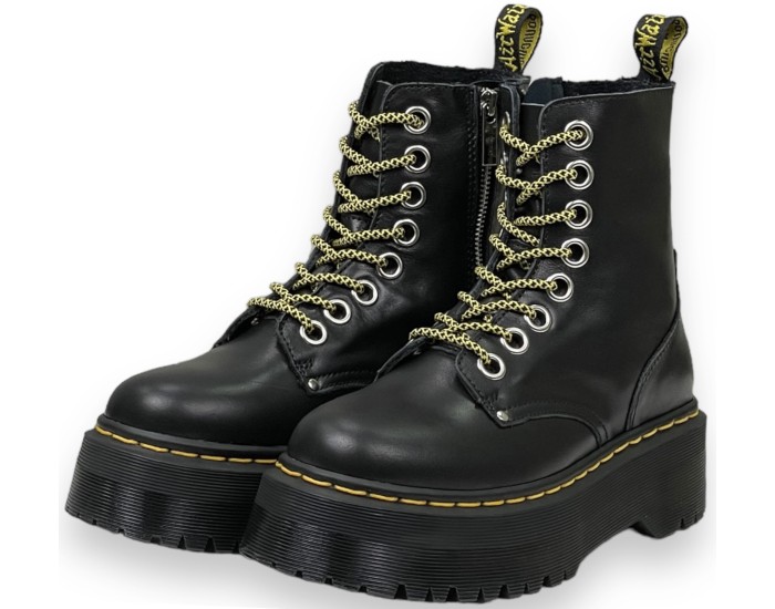 Dr Martens 1460 Vegan Jadon Round Toe Smooth Leather Black