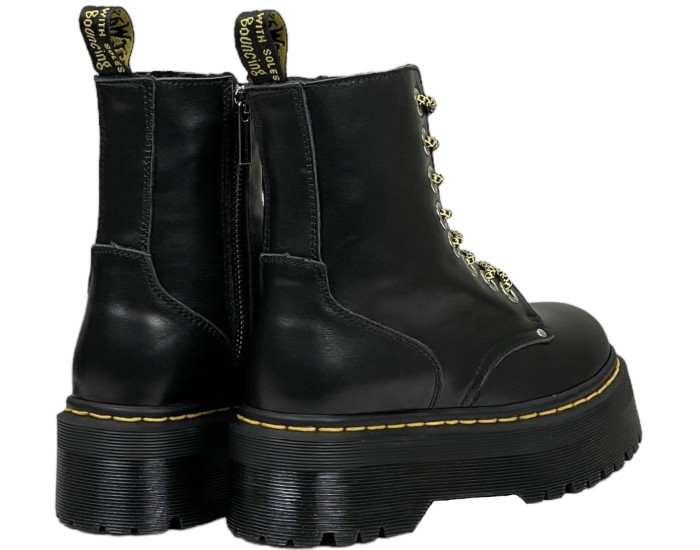 Dr Martens 1460 Vegan Jadon Round Toe Smooth Leather Black