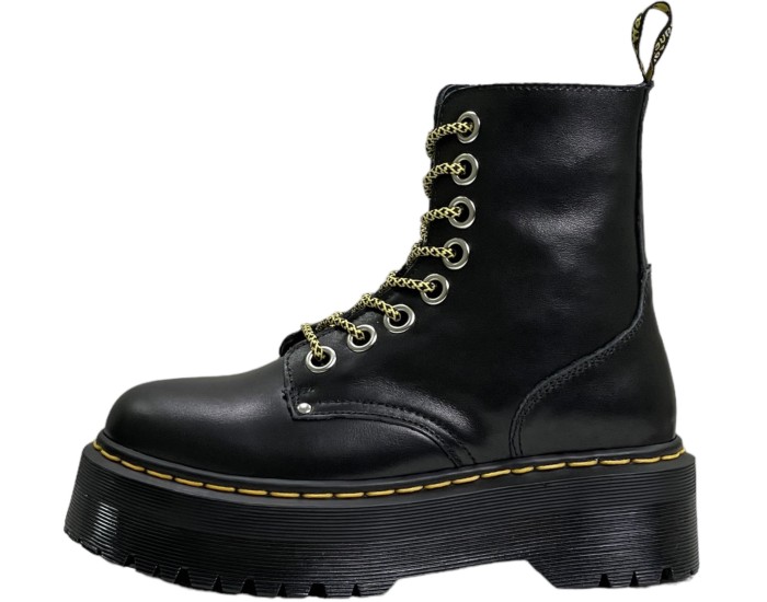 Dr Martens 1460 Vegan Jadon Round Toe Smooth Leather Black