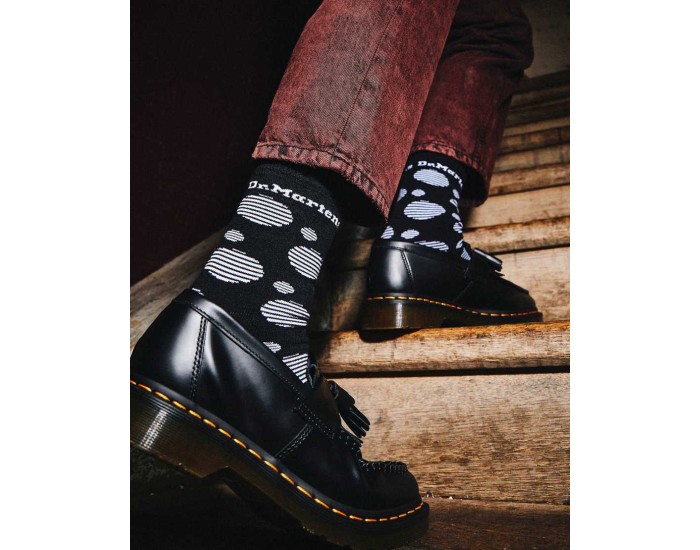 Носки Dr Martens Polka Dot Cotton Blend Черные