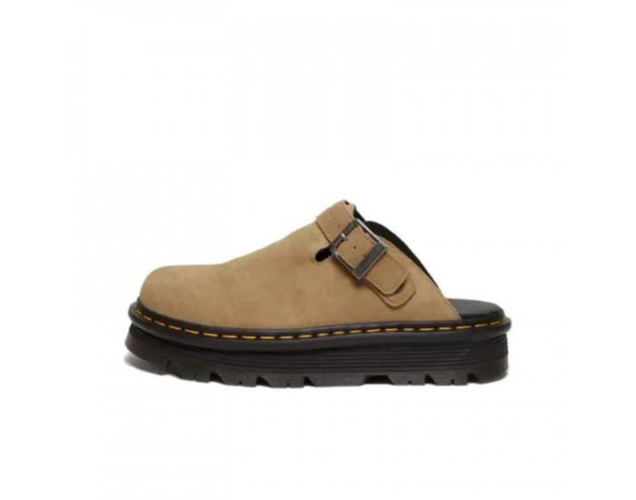 Dr.Martens Zebzag Suede Slingback Platform Mule Savannah Tan