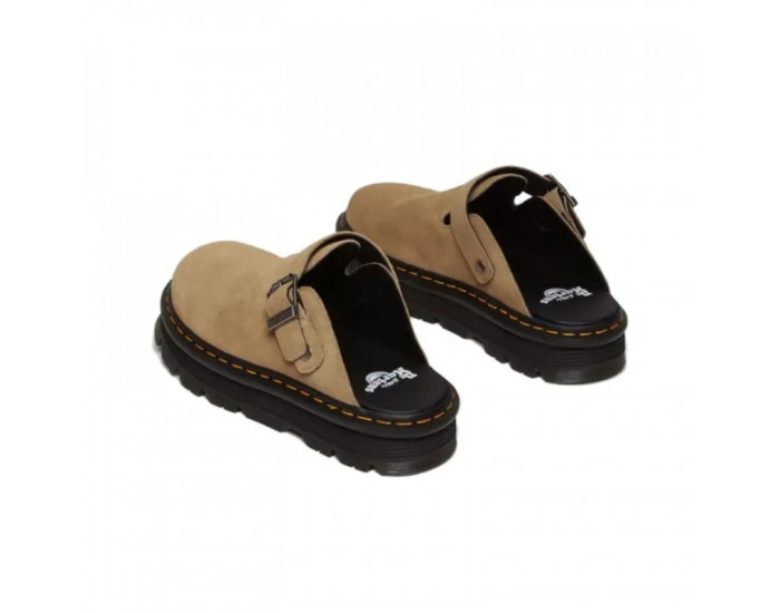 Dr.Martens Zebzag Suede Slingback Platform Mule Savannah Tan