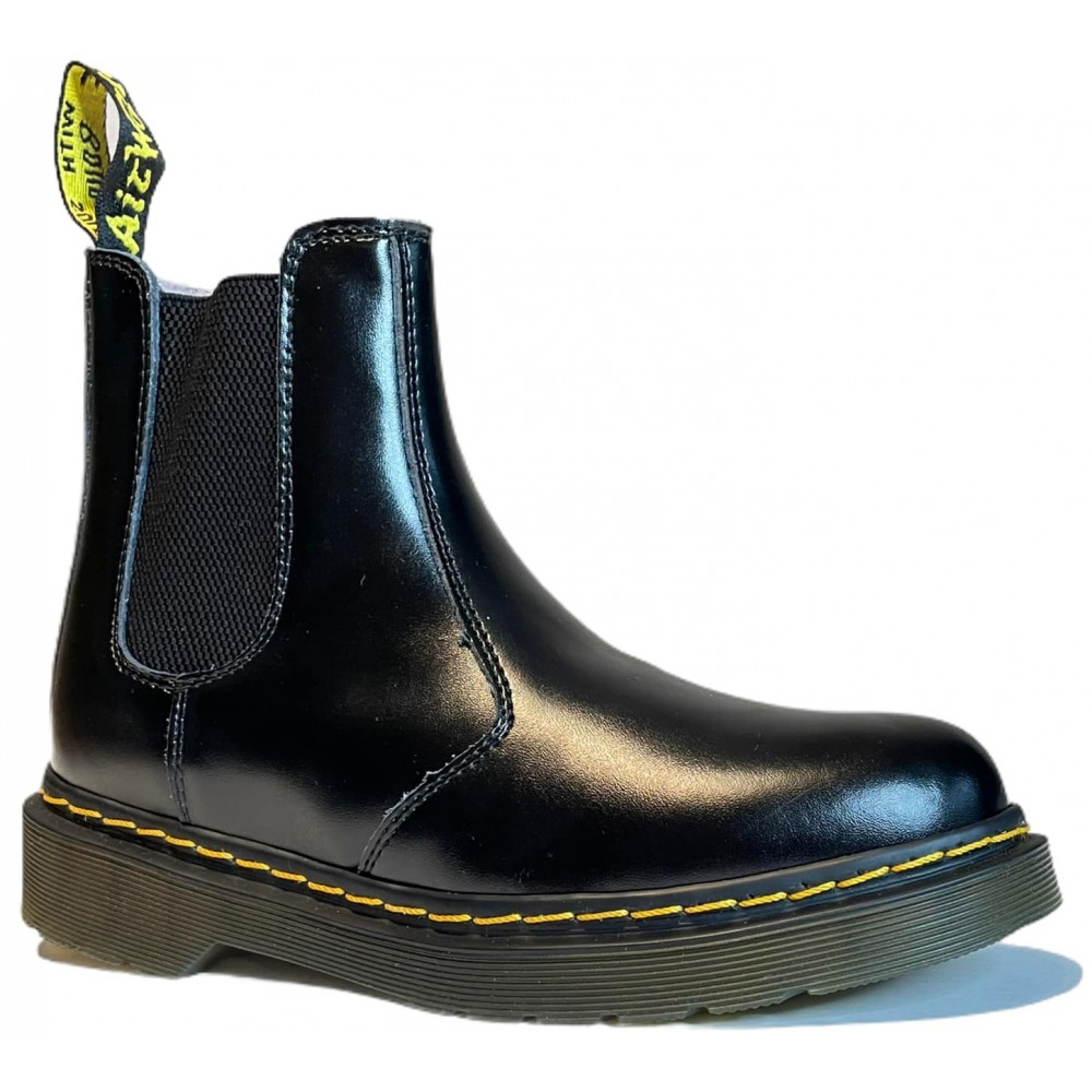 Dr.Martens Chelsea Leonore Черные с мехом